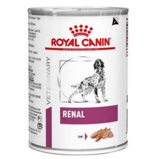 Royal Canin Renal Can 12 กระป๋อง โรยัล คานิน อาหารเปียกสุนัขโรคไต กระป๋อง 410 กรัม  x 12 กป รุ่น 10 แถม 2