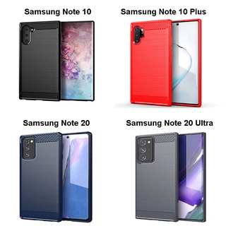 เคสโทรศัพท์มือถือ แบบนิ่ม ลายคาร์บอน สําหรับ Samsung Galaxy A72 A80 A90 5G Note 20 Ultra 10 Plus Note 8 9 7 FE S8 S9 S10 Plus S10e S10+ S9+ S8+