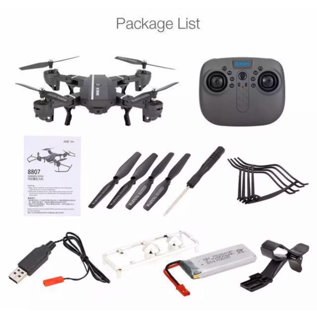 Wi Fi RC DRONE 8807 720P