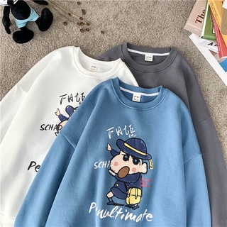 Thin Cotton Sweater Long Sleeve Wide Loose Cartoon Printed Autumn Fashion For Women 2021