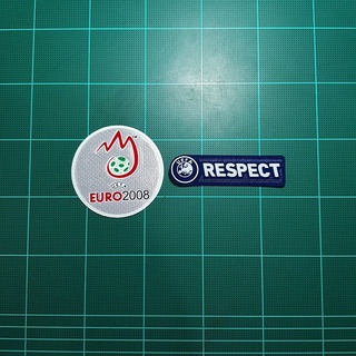 อาร์ม ยูโร Euro 2008 + Uefa Respect arm Sleeve Soccer Patch / Badge
