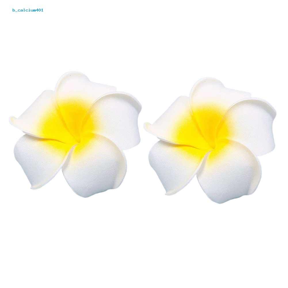 farfi-2-pcs-hawaiian-foam-flower-bridal-wedding-party-hair-clip-white-plumeria-decor