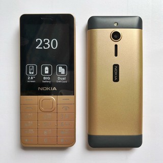 โทรศัพท์มือถือ  โนเกียปุ่มกด NOKIA  230 (สีทอง) 2 ซิม จอ 2.8นิ้ว รุ่นใหม่ 2020