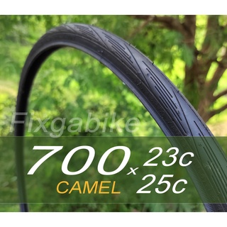 ยางนอก 700x23 , 700x25 camel ของดีราคาประหยัด ขอบงัด สำหรับจักรยานเสือหมอบ จักรยานไฮบริด จักรยานที่ใช้ล้อ700c mtb 29นิ้ว