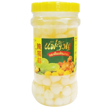 tha-shop-870-ก-x-1-mae-jin-pickled-garlic-แม่จินต์-กระเทียมโทนดอง-อาหารดอง-ของดอง-เครื่องปรุงอาหาร-ซุป-แกงจืด-ต้มฟัก