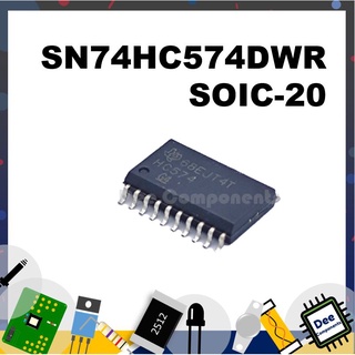 SN74HC574 Logic - IC SOIC-20  2 - 6 V -40 °C TO 85°C SN74HC574DWR  TEXAS INSTRUMENTS 1-1-11