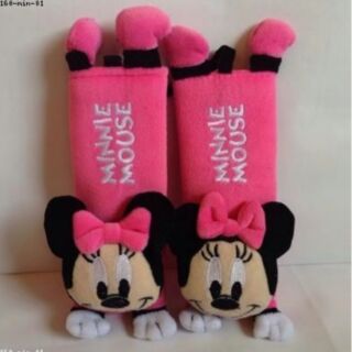 อุปกรณ์ แต่งรถ คาดซีทเบลท์ (SeatBelt)Minniemouse มินนี่เม้าส์ ในรถ 1 setมี 2 อัน (ไว้หุ้มสายกระเป๋าเป้เด็ก ก็ได้ค่ะ)