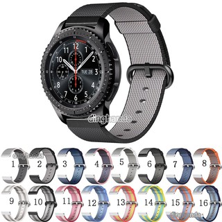 สายรัดห่วงไนล่อนทอแบบสปอร์ตสำหรับ Samsung Gear S3 นาฬิกาคลาสสิก S3 Frontier Smart Watch