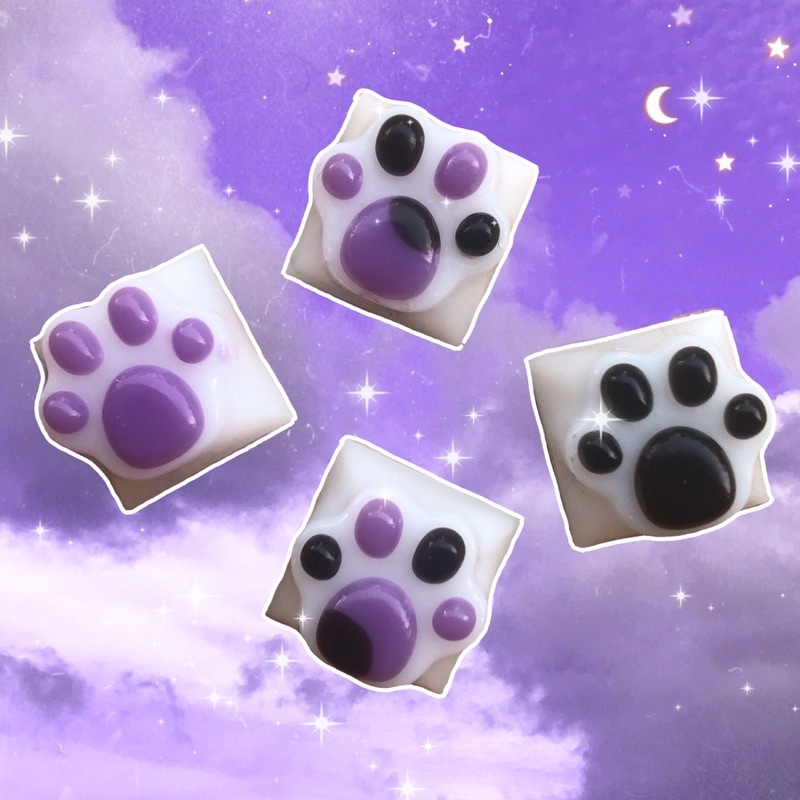 ภาพสินค้าอ่าน นะคะ cat paw keycaps คีย์แคปเท้าแมว 4ชิ้น190  คีย์บอร์ดเกมมิ่ง แต่งคอม แต่งคีย์บอร์ด คีย์แคปเรซิ่น จากร้าน key.cappa บน Shopee ภาพที่ 4