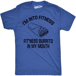 เสื้อยืดโอเวอร์ไซส์เสื้อยืด พิมพ์ลาย Sarcasm Hilarious Workout Novelty Burrito แฟชั่นฤดูร้อน สําหรับผู้ชายS-3XL