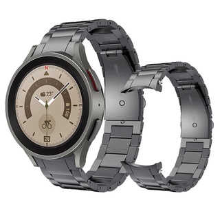 ภาพหน้าปกสินค้าสายนาฬิกาข้อมือ สเตนเลส โลหะแข็ง สําหรับ Samsung Galaxy watch 5 Pro 45 มม. 40 มม. 44 มม./นาฬิกา 4 Classic 46 มม. 42 มม. ที่เกี่ยวข้อง