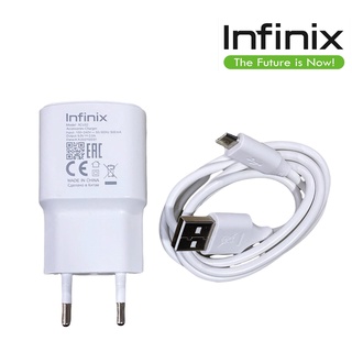 ชุดชาร์จ หัวชาร์จพร้อมสายชาร์จ  Micro USB ยี่ห้อ Infinix ของแท้ 5V2A  ใช้ได้กับมือถือทุกรุ่น ของแท้ศูนย์ Infinix ใช้ได้