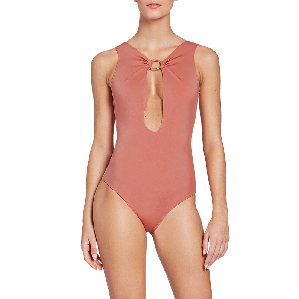 angelys-balek-ชุดว่ายน้ำ-free-form-keyhole-swimsuit-รุ่น-ss21sw006004012-สีพีช