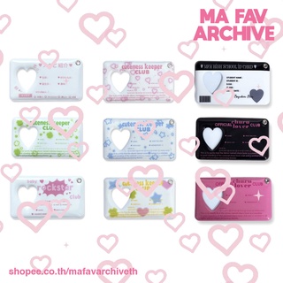 ภาพหน้าปกสินค้า(pre-order สินค้าจากเกาหลี) mafavarchive - card holder keyring (ID photo) พวงกุญแจ ที่ใส่การ์ด พร้อมช่องใส่รูป ที่เกี่ยวข้อง