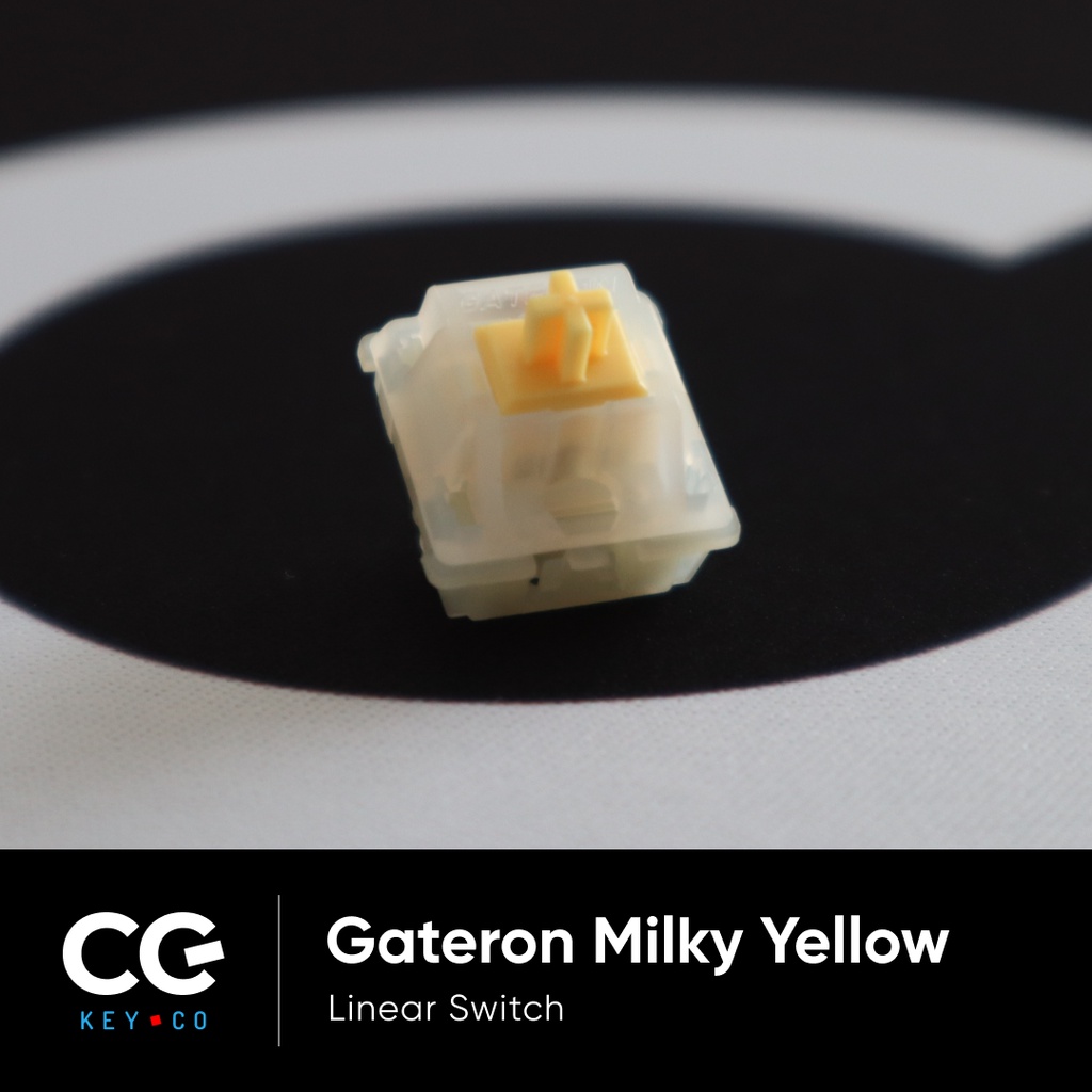 ภาพหน้าปกสินค้าGateron Milky Yellow Switch สวิตช์คีย์บอร์ด จังหวะเดียว จากร้าน cgkey.co บน Shopee