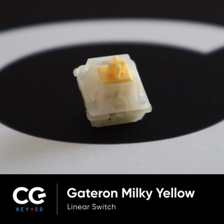 สินค้า Gateron Milky Yellow Switch สวิตช์คีย์บอร์ด จังหวะเดียว ฮิตสุด