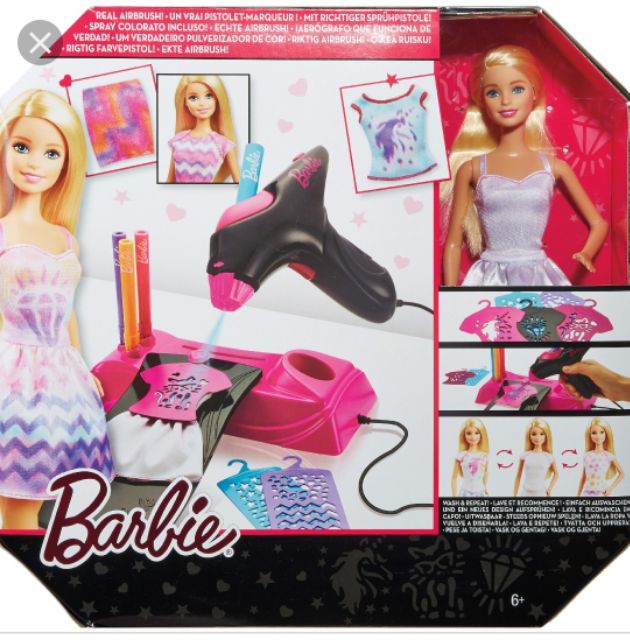 barbie-workshop-พ่นสีตกแต่งเสื้อหลายแบบ