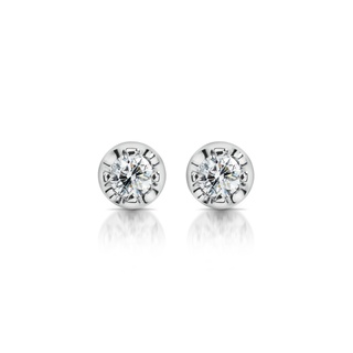 ต่างหูเพชร Classic stud Earrings (EC121-EC122)