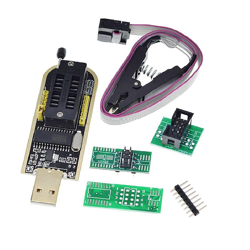 【ขายดี สไตล์】ch341a อะแดปเตอร์คลิปทดสอบโปรแกรมเมอร์ SOP8 Eight-pin BIOS ...