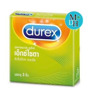 สินค้า Durex Excita Condom ดูเร็กซ์ เอ็กซ์ไซตา ถุงยางอนามัย ผิวขรุขระ เจือสีชมพู ขนาด 53 มม. จำนวน 1 กล่อง บรรจุ 3 ชิ้น (04699)