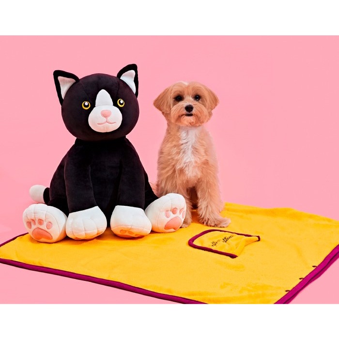 พร้อมส่ง-wiggle-wiggle-cushion-blanket-ตุ๊กตาผ้าห่ม-มาพร้อมผ้าปิดตา