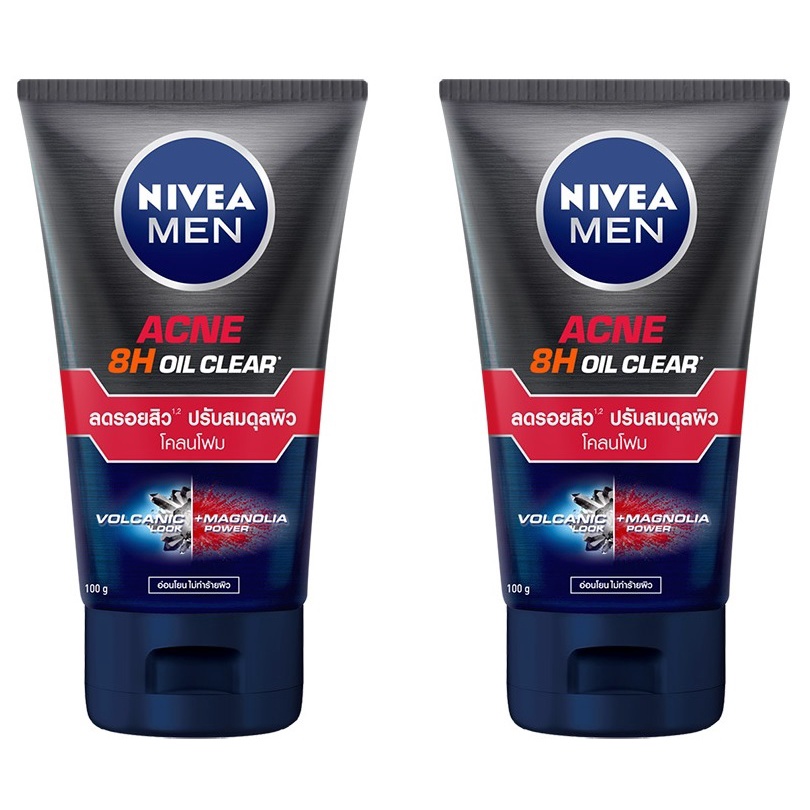 tha-shop-100-ก-x2-nivea-men-acne-oil-clear-นีเวีย-เมน-แอคเน่-ออยล์-เคลียร์-มัด-โฟม-โฟมล้างหน้า-โฟมทำความสะอาดใบหน้า