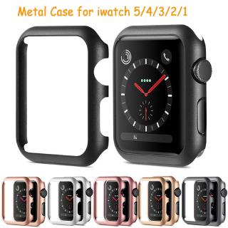 ( Cod ) Anti-Scratch Shockproof Hard Metal Bumper Cover Watch Protect Case for Apple Iwatch Series SE 6 5 4 3 2 1 38mm/42mm 40mm/44mm
