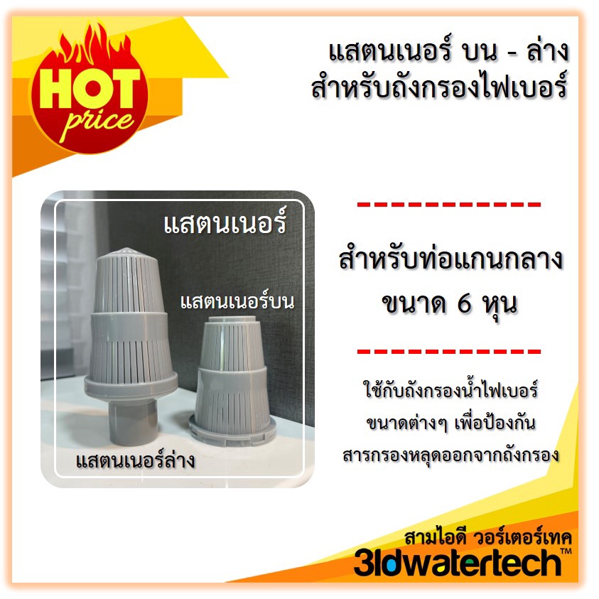 ส่งฟรี-อะไหล่และอุปกรณ์-สำหรับถังกรองไฟเบอร์กลาส-แสตนเนอร์-ใช้กับท่อแกนกลาง-6-หุน-3idwatertech-สามไอดี