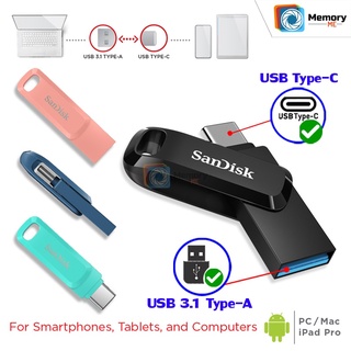 ภาพขนาดย่อของภาพหน้าปกสินค้าSANDISK Ultra Dual DriveGo Flashdrive แฟลชไดร์ OTG TypeC &USB 32GB/64GB/128GB/256GB forมือถือ/Tablet/PC/notebook จากร้าน memoryme_official_shop บน Shopee