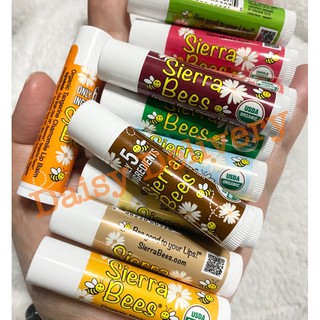 **พร้อมส่ง** Sierra Bees Organic Lip Balm ลิปมัน ออร์แกนิค หลายกลิ่นให้เลือก อ่อนโยน เด็กใช้ได้