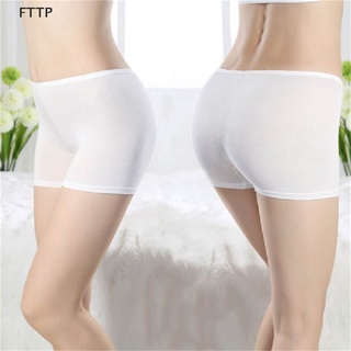 [FTTP] กางเกงบ็อกเซอร์ขาสั้น ไร้รอยต่อ ระบายอากาศ เซ็กซี่ สําหรับสตรี