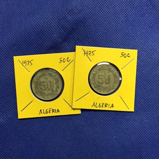 Special Lot No.60210 ปี1975 ALGERIA 50 CENTIMES เหรียญสะสม เหรียญต่างประเทศ เหรียญเก่า หายาก ราคาถูก