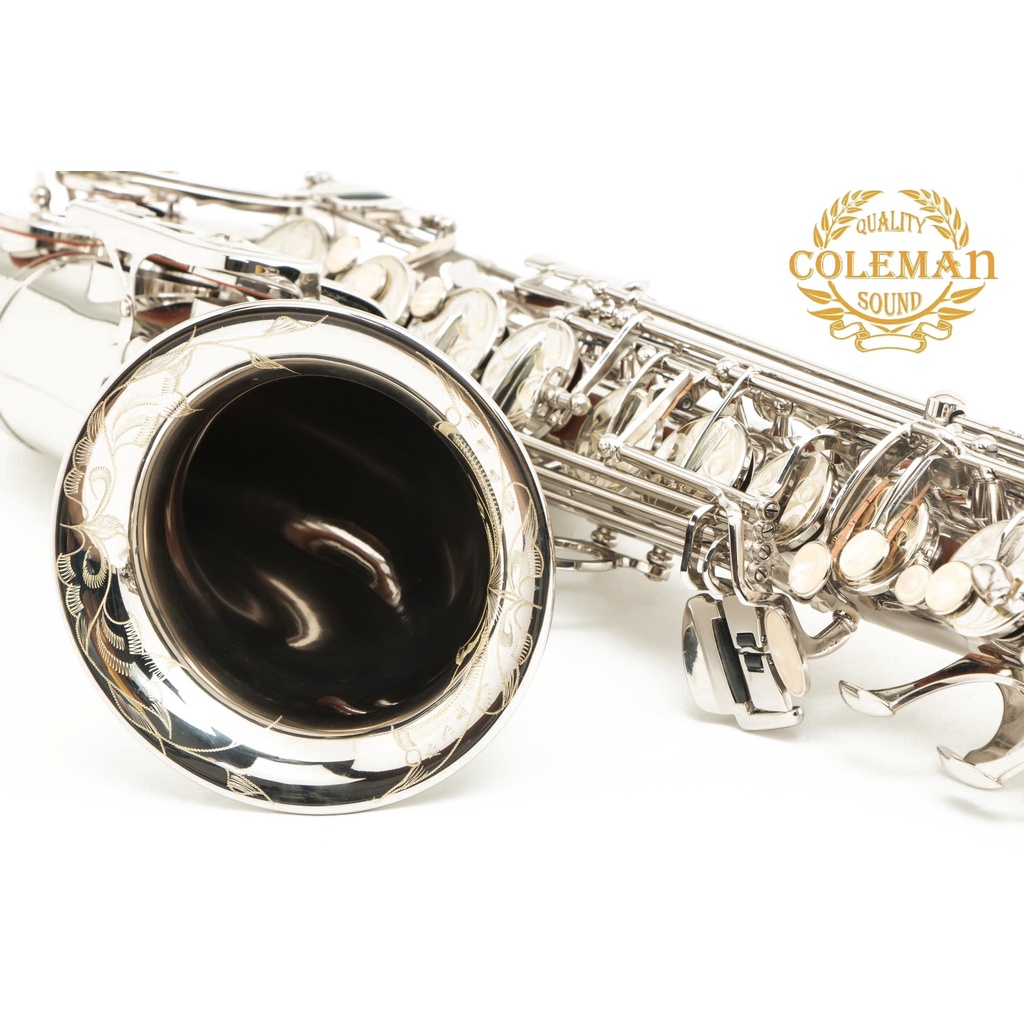 แซกโซโฟน-saxophone-tenor-coleman-clc-553t-nickel-plated