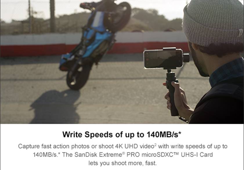 มุมมองเพิ่มเติมของสินค้า SanDisk Extreme Pro microSDXC 256GB A2 (SDSQXCD-256G-GN6MA) ความเร็วสูงสุด อ่าน 200MB/s เขียน 140MB/s