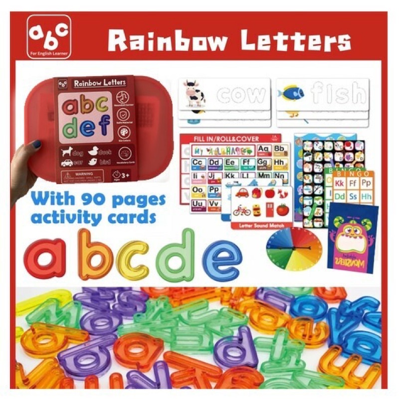 Rainbow Letters เกมส์สะกดคำภาษาอังกฤษ #ของเล่น | Shopee Thailand