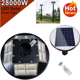 โคมไฟ  UFO 16 ช่อง LED 20000W - 28000W Square Light ไฟถนน ไฟโซล่าเซลล์ Solar Street Light พลังงานแสงอาทิตย์ LED แสงขาว