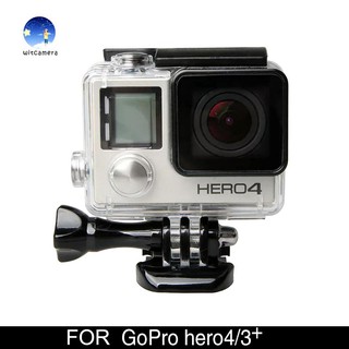 ภาพขนาดย่อของภาพหน้าปกสินค้า45m Underwater Housing Case Waterproof Protective Cover for GoPro Hero 4/3+ เคสกันน้ำGoPro Hero 4 จากร้าน witcamera1688 บน Shopee ภาพที่ 1