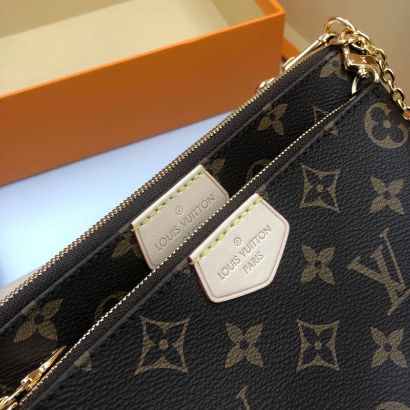 louis-vuitton-multipochette-สายสีชมพู