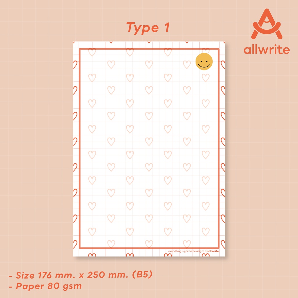 allwrite-paper-note-b5-สมุดโน๊ค-กระดาษโน๊ต