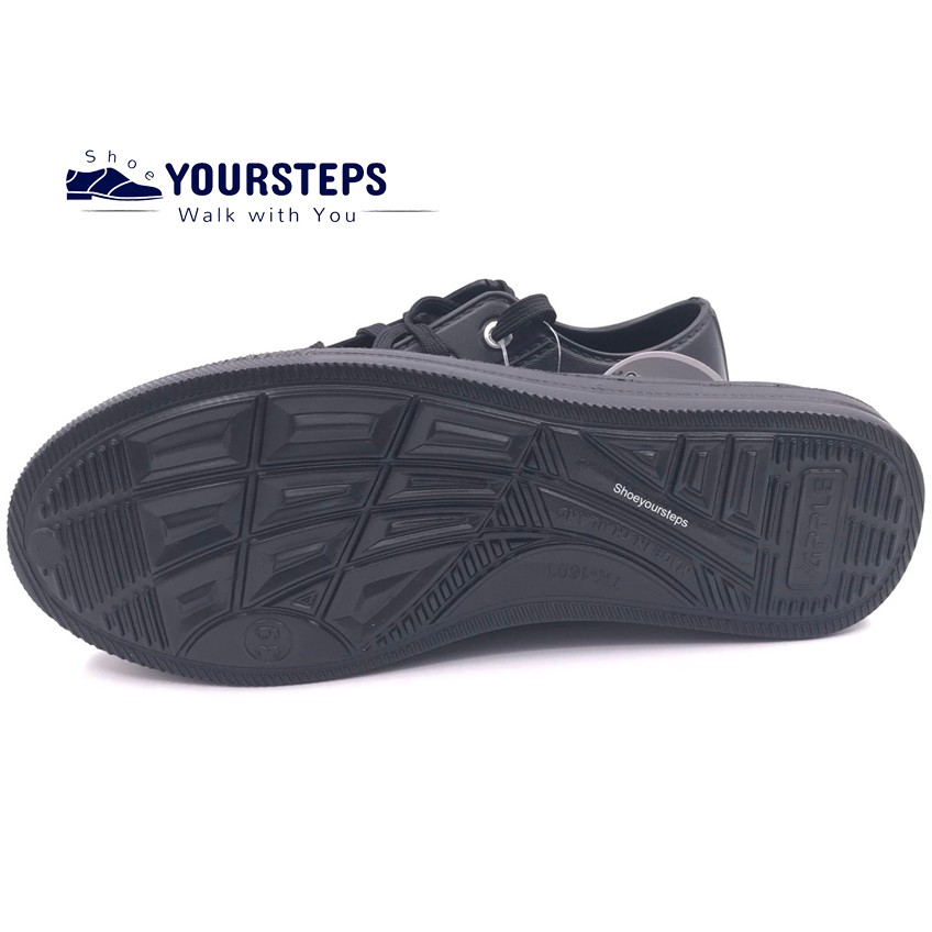 ภาพสินค้ารองเท้าผ้าใบยาง เนื้อEVA TK1601 กันน้ำ สีดำ/สีขาว จากร้าน shoeyoursteps บน Shopee ภาพที่ 7