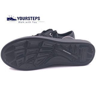 ภาพขนาดย่อของภาพหน้าปกสินค้ารองเท้าผ้าใบยาง เนื้อEVA TK1601 กันน้ำ สีดำ/สีขาว จากร้าน shoeyoursteps บน Shopee ภาพที่ 7