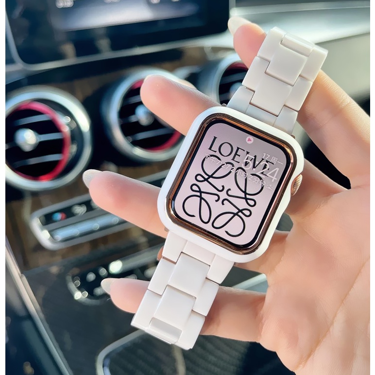 ภาพหน้าปกสินค้าApple Watch สาย + เคสApple Watch พลาสติก วัตถุดิบ สาย iwatch series 8 7 se 6 5 4 3 2 1 size 41mm 45mm 38mm 40mm 42mm 44mm Applewatch สายนาฬิกา iwatch เคส apple watch Case , Apple watch Strap สาย AppleWatch 8 จากร้าน fortunetimes02.th บน Shopee