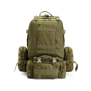 JUMBO TACTICAL CANVAS BAG PACK รุ่น AL-TCB/MG (สีเขียวทหาร)