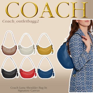 Coach Luna Shoulder Bag In Signature Canvas