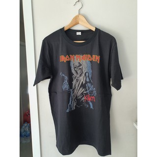 เสื้อยืดสีขาวIron Maiden T-shirt เสื้อยืดS-4XL