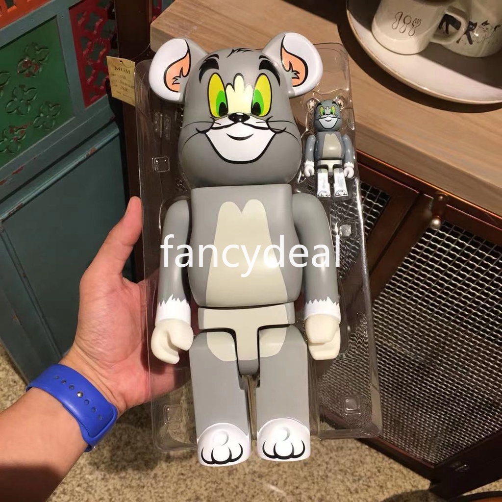 tom-and-jerry-bearbrick400-ฟิกเกอร์พีวีซีลายการ์ตูนของเล่นสะสมสําหรับเด็ก-28ซม