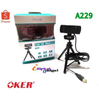 กล้องเว็บแคม WEBCAM OKER A229 /A327/A455/A521 Full HD 1080P สินค้าขายดี/กล้องเวปแคม ของแท้ 100%