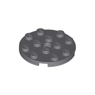 Lego part (ชิ้นส่วนเลโก้) No.60474 Plate, Round 4 x 4 with Hole