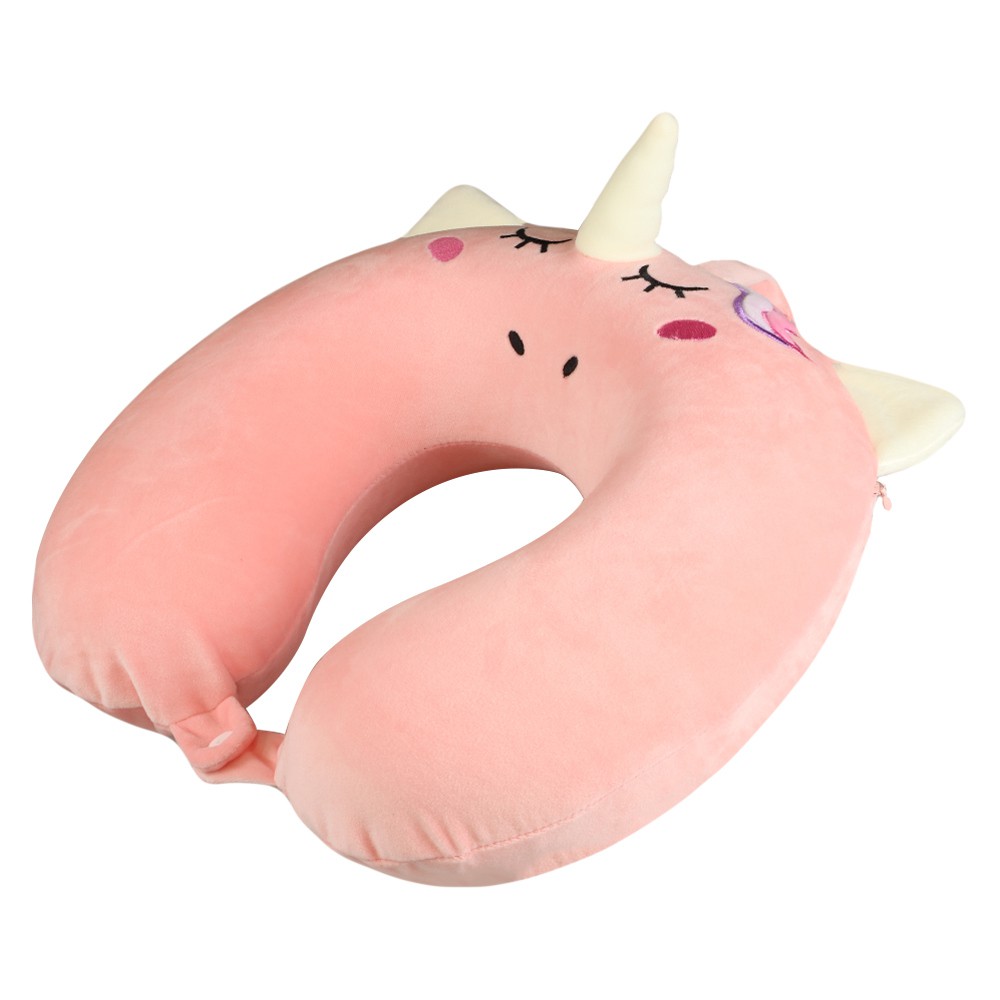 หมอน-หมอนรองคอ-home-living-style-unicorn-สีชมพู-neck-cushion-home-living-style-unicorn-pink