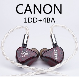 Yanyin Canon 1DD+4BA Hybrid 3 Switch Custom Hifi High-End Monitor Studio 2Pin 0.78mm Audiophile Musician Earphones Headp